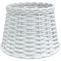vidaXL Lampenkap Ø25x17 cm wicker wit