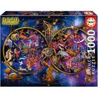 Educa puzzel sterrenbeelden 1000 stukjes neon effect.
