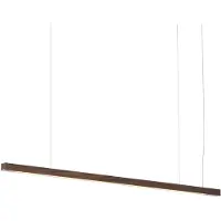 Tunto LED28 - 100cm Hanglamp Walnut | 3000 K (neutral white) | Dali|Push (Standard)