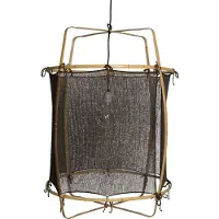 Ay Illuminate Hanglamp Z2 bamboe blond zwart cashmere ø67x100cm