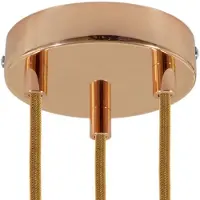 Creative Cables 3 Gats Plafondroos Kit Copper