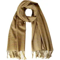 Yehwang Sjaal Gingham - Okergeel