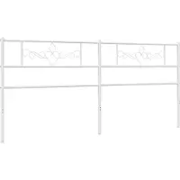 vidaXL Vervangend hoofdbord 180 cm metaal wit
