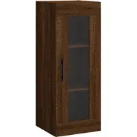 vidaXL - Hangkast - 34,5x34x90 - cm - bruin - eikenkleur