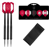 Xqmax Ajax Dartpijlen - Black - 23 gram - Multipack 5 Sets Dart Flights - Dart Shafts - Darts - Cadeau