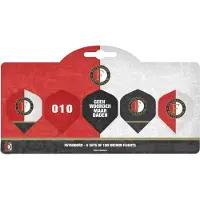 Xqmax Feyenoord Dart Flights - Multipack - 5 Sets - 15 Stuks - Darts Flights - Cadeau