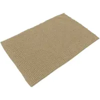 Urban Living Badkamerkleedje/badmat tapijt - voor op de vloer - beige - 50 x 80 cm - Badmatjes