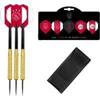Xqmax Ajax Dartpijlen - Gold - 23 gram - Multipack 5 Sets Dart Flights - Dart Shafts - Darts - Cadeau