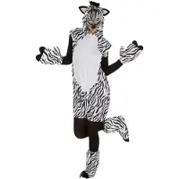 Dressforfun - Kostuum zebra M - verkleedkleding kostuum halloween verkleden feestkleding carnavalskleding carnaval feestkledij partykleding - 300890