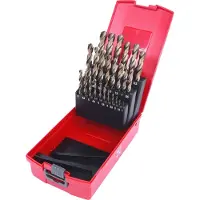 Ks Tools 330.3623 3303623 HSS-G-Co 5 Metaal-spiraalboorset 1 mm, 1.5 mm, 2 mm, 2.5 mm, 3 mm, 3.5 mm, 4 mm, 4.5 mm, 5 mm, 5.5 mm, 6 mm, 6.5 mm, 7 mm, 7.5 mm, 8