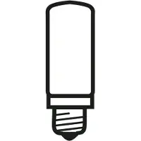 Flos LED T28 opalen lichtbron E27 2700K 900lm 8W