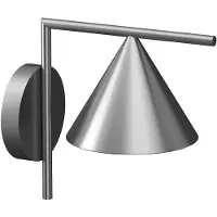 Flos Captain Flint Outdoor Wand/Plafondlamp Brushed Steel | 3000K | Dimmable 1-10V