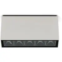 Lombardo Kura Top X5 Plafondspot Buiten 18° | Light grey | 2700K IP65