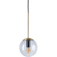Bolia Hanglamp Orb Smoke Grey Glass / Matt Antique Brass Plated Iron 15 cm
