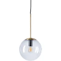 Bolia Hanglamp Orb Smoke Grey Glass / Matt Antique Brass Plated Iron 20 cm