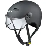 CP Carachillo Fietshelm E-bike zwart - Kies uit Helder of Meekleurend Vizier - Ook Nr.1 voor Brildragers!