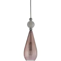 Ebb & Flow Smykke Hanglamp Shiny Silver | Obsidian | Crystal Check E14 IP20