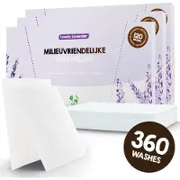 Mr. Green Mind Wasstrips ECO 360 Wasbeurten lavendel Lovely lavender Wasmiddel Milieuvriendelijke Wasstrips Wasmiddel Voordeelverpakking incl. wasverzachter