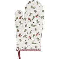 Clayre & Eef Rode Ovenhandschoen 16*30 cm RBI44