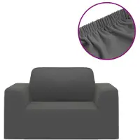 vidaXL Bankhoes stretch polyester jersey antraciet
