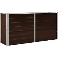 vidaXL Plantenbak verhoogd 160x40x77 cm gegalvaniseerd staal bruin