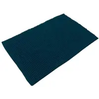 Urban Living Badkamerkleedje/badmat tapijt - voor op de vloer - donkerblauw - 50 x 80 cm - Badmatjes