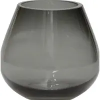Vase the World Waxinelichtjeshouder Tasman | X Small | grey | Ø12,5 x H11,5 cm | Set van 2 stuks
