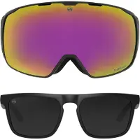 MowMow ICON Skibril + Extra Lens + Zonnebril – Magnetisch – Bio-Frame - R-Strap - UV400 - Unisex