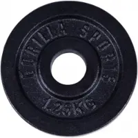 Gorilla Sports Halterschijf 1,25 kg gietijzer zwart