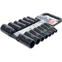 Bgs Dopsleutel + dopmoer, Power socket set Aandrijving 12,5 mm (1/2") SW 10 - 32 mm 13 stuks.