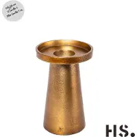 Home Society Kaarsenhouder dre h15 cm goud