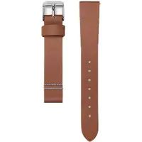 CO88 Collection 8CS-10013 Leren Horlogeband - 18mm Aanzet - Gesp - 20cm Totaal lengte - Bruin - Staal
