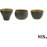 Home Society Kandelaar Moon set van 3 0 Zwart/goud