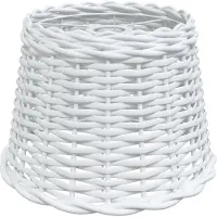 vidaXL Lampenkap Ø30x20 cm wicker wit