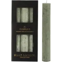 Home Society - Dinner Candle XL 3,5 x 24cm - 9 stuks - Celadon - Lichtgroen - branduren 24 uur