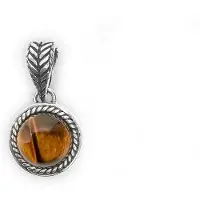 Silk Jewellery - Tijger oog Hangers - Legacy - 681TIG.1 - Maat 1,0