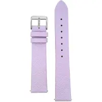 CO88 Collection 8CS-10022 Leren Horlogeband - 18mm Aanzet - Gesp - 20cm Totaal lengte - Lila - Paars - Staal