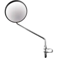 Messingschlager spiegel fiets 105mm stang chroom, montage om stuurbocht