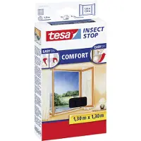 TESA 3x Tesa vliegenhor/insectenhor zwart 1,3 x 1,3 meter - Raamhorren