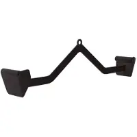 Gorilla Sports Lattrekstang zwart rubber