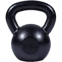 Gorilla Sports Kettlebell (16 kg) Gietijzer Zwart