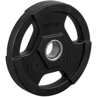 Gorilla Sports Olympische halterschijf 10 kg Gripper kunststof professioneel (50/51 mm)