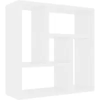 VD Home Furnishing Wandschap 45x16x45 cm bewerkt hout wit
