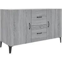 vidaXL Dressoir, grijs Sonoma, 100x36x60 cm, houtvezel