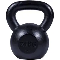 Gorilla Sports Kettlebell 24 kg gietijzer zwart