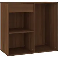 vidaXL Cosmeticakast 80x40x75 cm bewerkt hout bruin eikenkleur