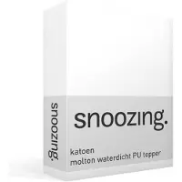 Snoozing katoen molton waterdicht PU topper hoeslaken
