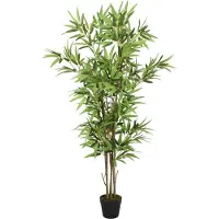 vidaXL - Kunstplant - bamboe - 828 - bladeren - 150 - cm - groen