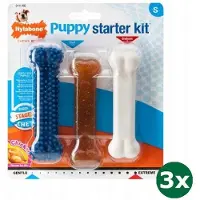 Nylabone puppy chew puppy starter kit chicken 3x Tot 11 kg