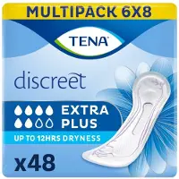 Tena Discreet Extra Plus – verbanden voor matig tot zwaar urineverlies – 48 stuks